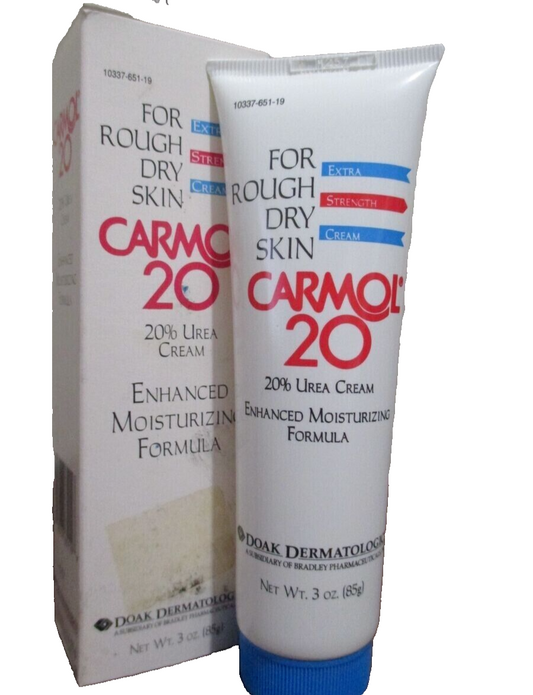 (1) Carmol 20 For Rough Dry Skin Enhanced Moisturizing Cream 3 oz. New DOAK