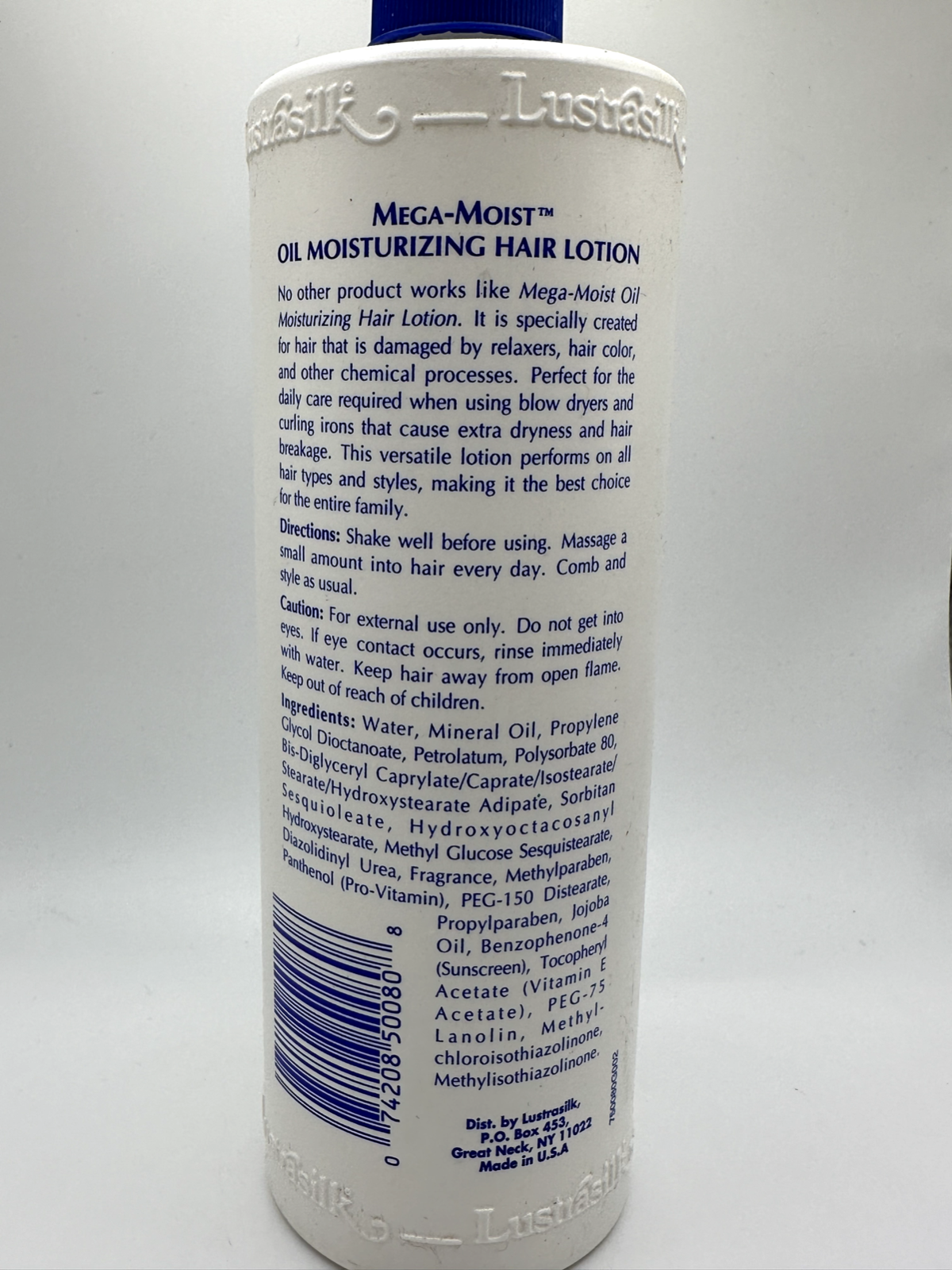 Lustrasilk Moisture Max Mega-Moist Oil Moisturizing Hair Lotion, 16 Fl Oz