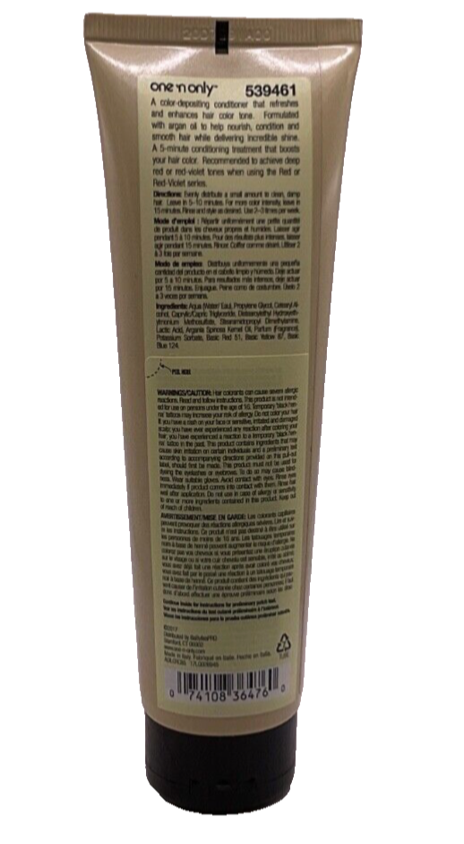 (3 pack) One 'n Only Color Conditioner Burgundy / 5.2 oz