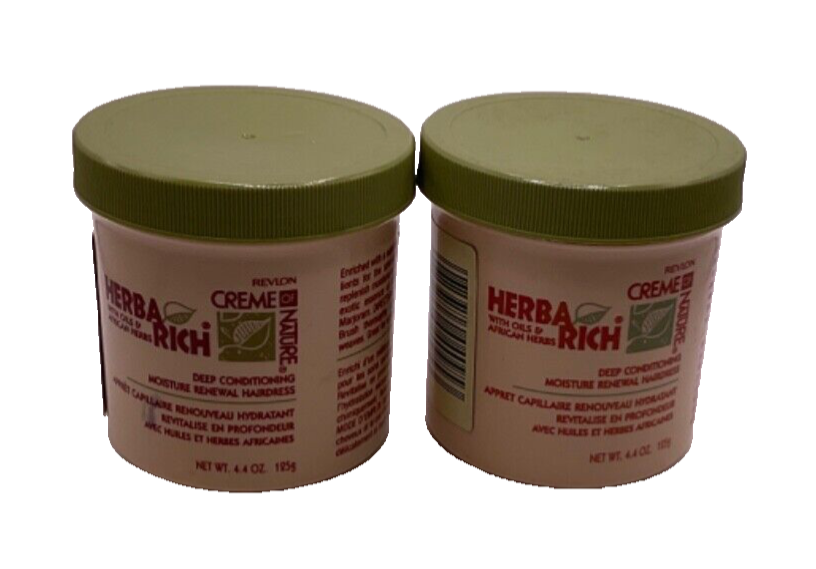 (2) Revlon Creme of Nature Herba Rich Deep Conditioning Hairdress / 4.4oz