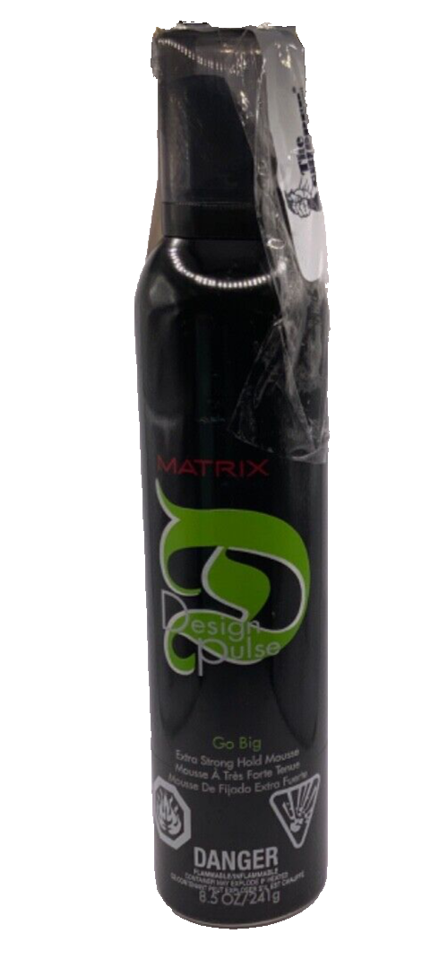 Matrix Design Pulse GO BIG EXTRA STRONG HOLD MOUSSE 8.5OZ