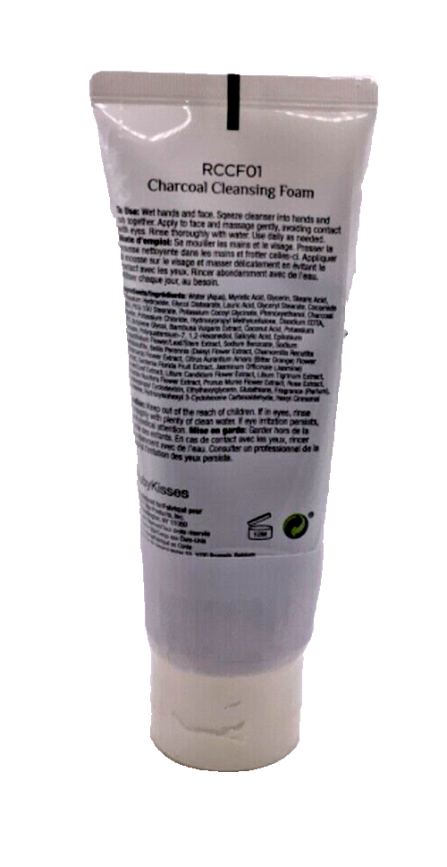 RK By Kiss Charcoal Cleansing Foam Refreshing Removes Impurities 3.38oz