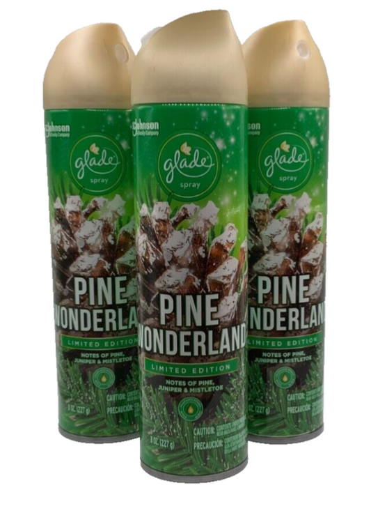 (3) Glade Pine Wonderland Limited Edition 8oz