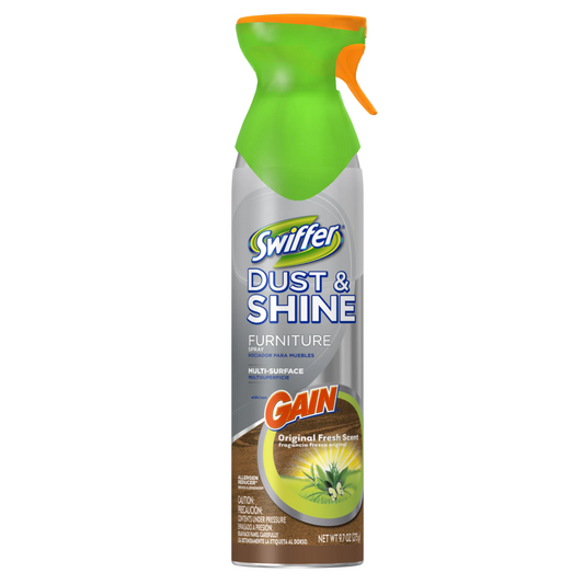 Swiffer Gain Dust & Shine Furniture Multi Surface Spray Cleaner 9.7oz Rare & New