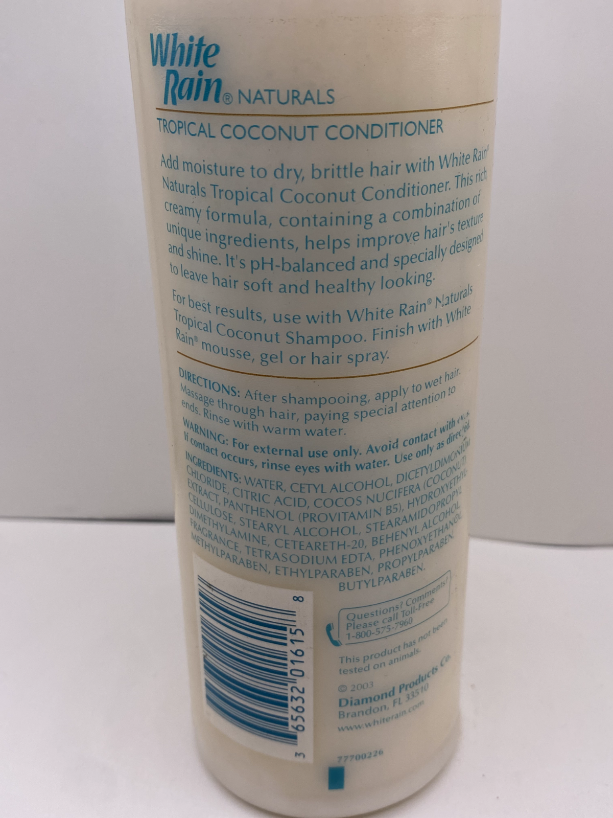 Vintage White Rain Naturals Tropical Coconut Conditioner 15 fl oz