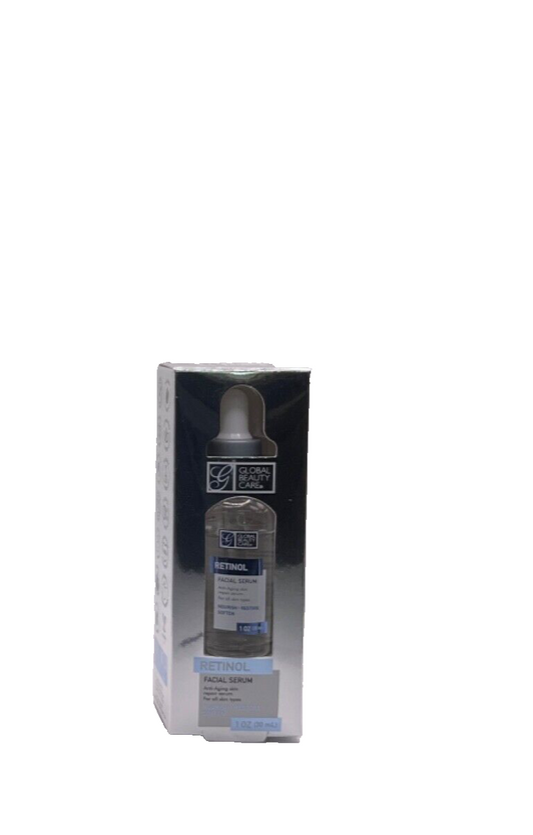 Gloabal Beauty Care RETINOL Facial SERUM, 1.0 Oz. Anti-aging Skin Repair Serum