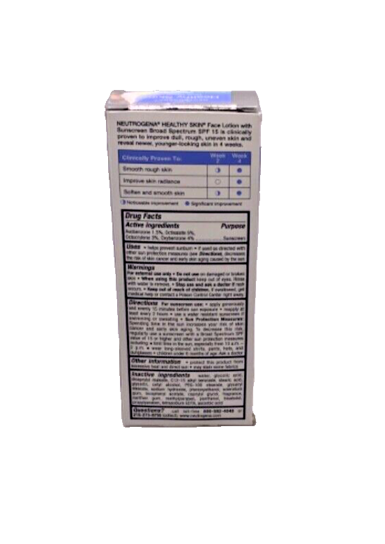 Neutrogena Healthy Skin Face Lotion Broad Spectrum SPF 15 2.5oz BB 02/2024