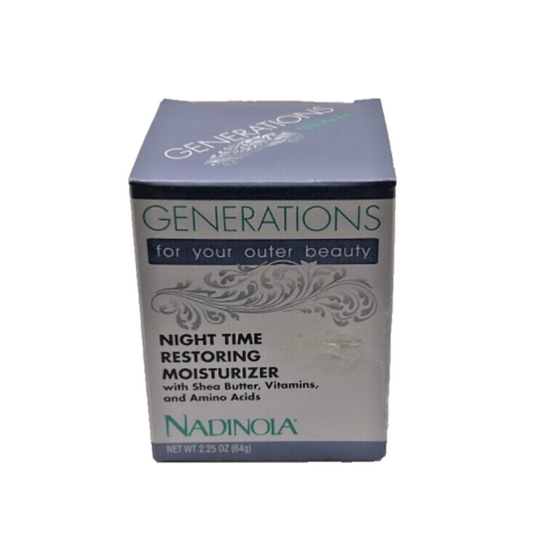 VTG Nadinola Generations Outer Beauty Night Time Restoring Moisturizer 2.25 oz