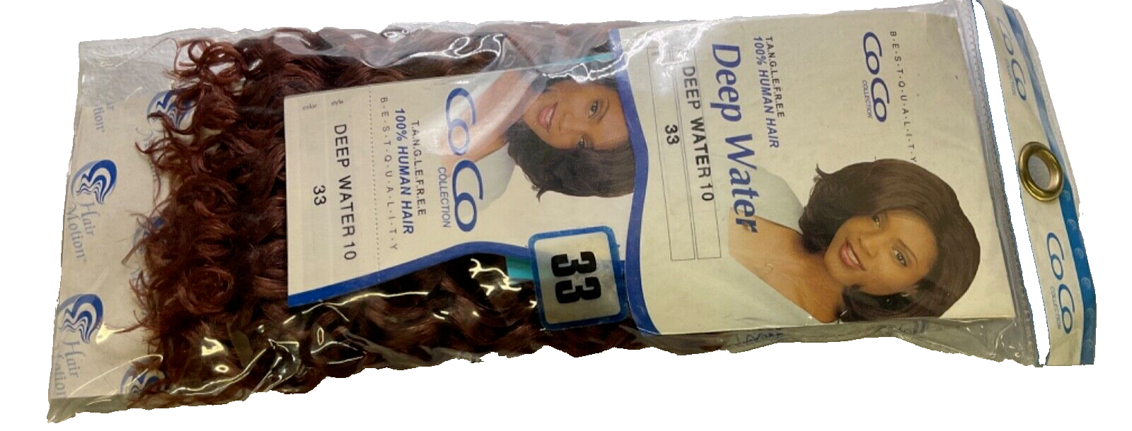 Coco Collection 100% Human Hair Deep Water/Color 33 (10 inches)