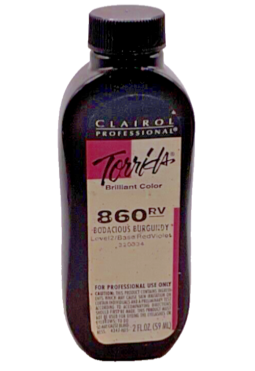 Clairol Professional Torrid Brilliant Color 860RV Bodacious Burgundy/2 fl oz