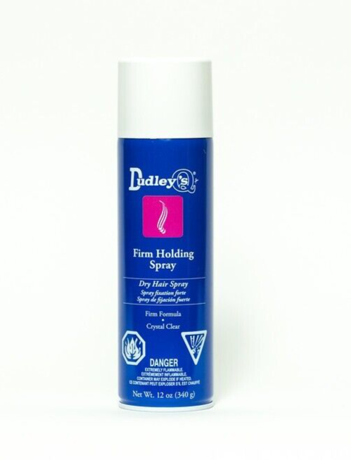 Dudley's Firm Holding Spray Dry Hair Spray Crystal Clear Formula 12 oz Dudleys