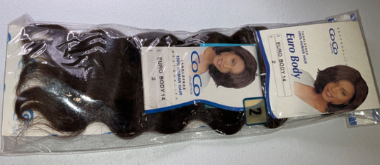 Coco Collection 100% Human Hair Euro Body Color 2 (14 inches)