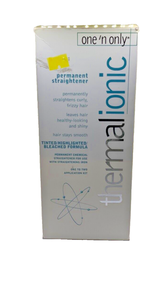 One N' Only Permanent Straightener Tinted / Bleached Formula Thermal Ionic 8oz
