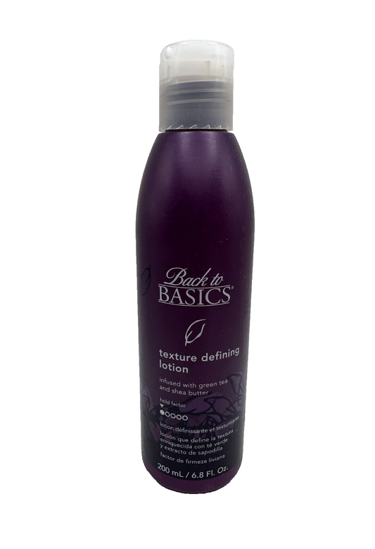 Back to Basics Texture Defining Lotion with Green Tea & Shea Butter 6.8 oz Rare