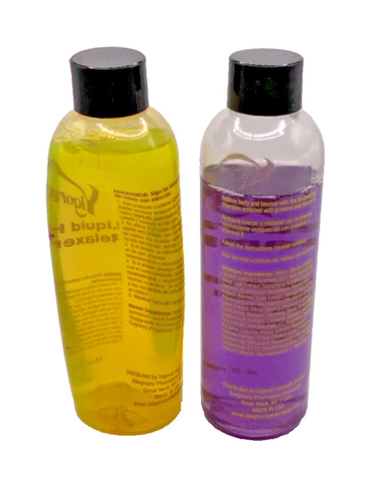 Vigorol Liquid Hair Relaxer & Neutralizing Shampoo 4oz *NO BOX