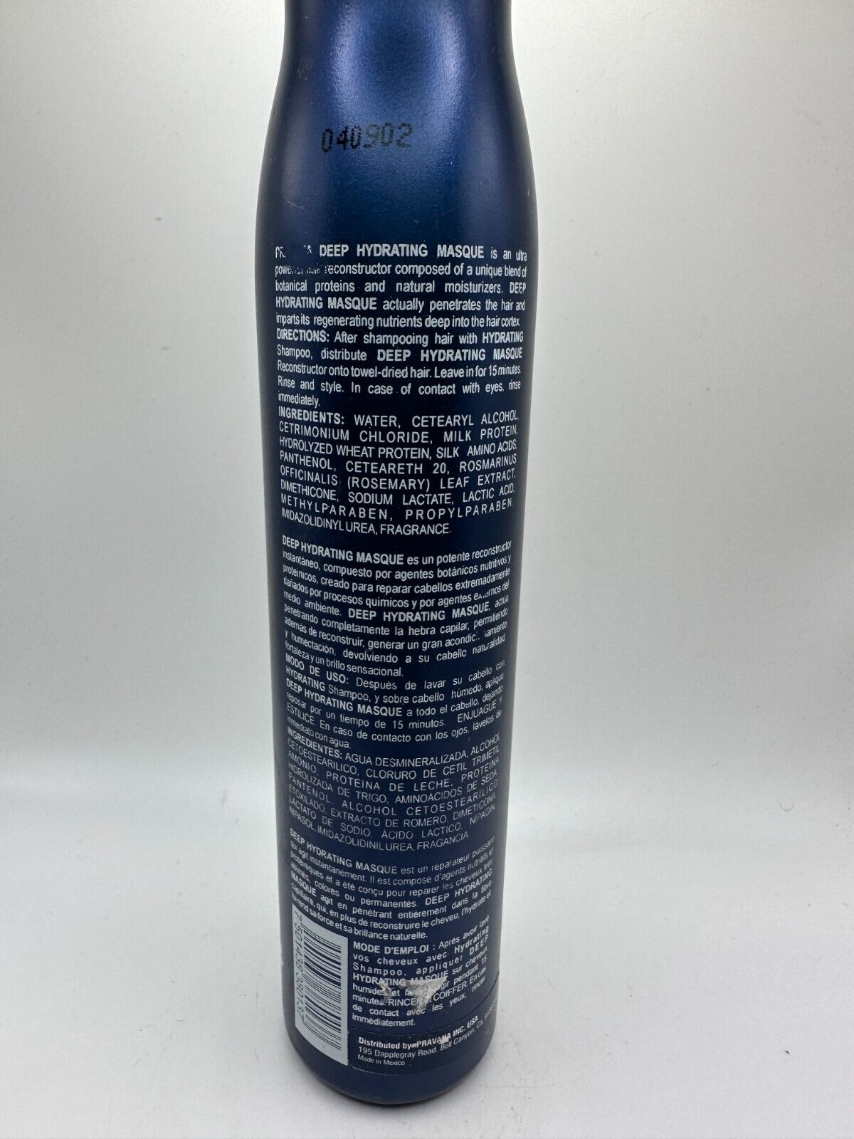 Pravana Deep Hydrating Hair Masque 10.1 oz DISCONTINUED