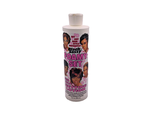 Black N Sassy Foamy Set Firm Hold Setting Lotion 12oz