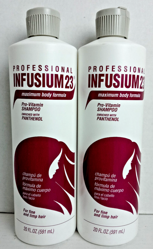 Infusium 23 Maximum Body Formula Pro-Vitamin Shampoo Fine Limp Hair Lot Of 2