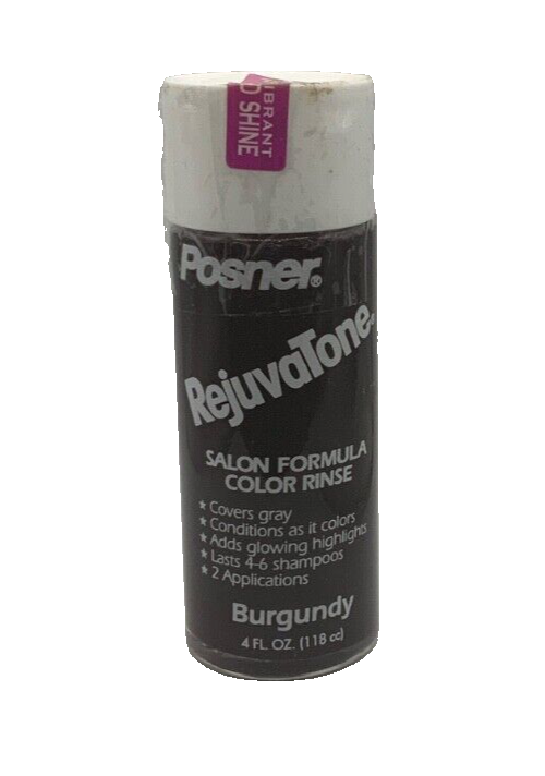 VINTAGE Posner Rejuvatone Burgundy Salon Formula Color Rinse 4oz