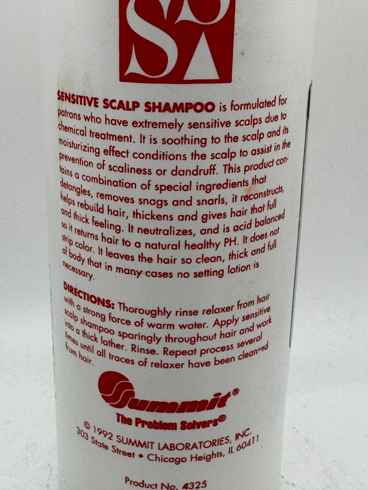 Summit Sensitive Scalp Neutralizing Shampoo - 16 fl oz