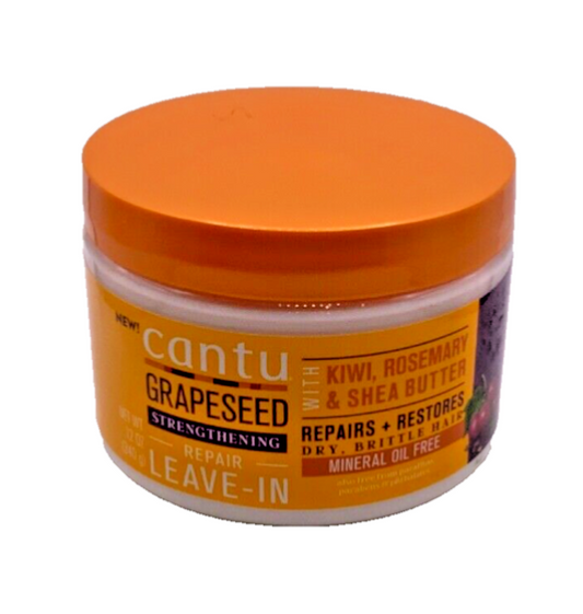 Cantu Grapeseed Strengthening Repair Leave-In With Kiwi Mineral Oil Free 12oz