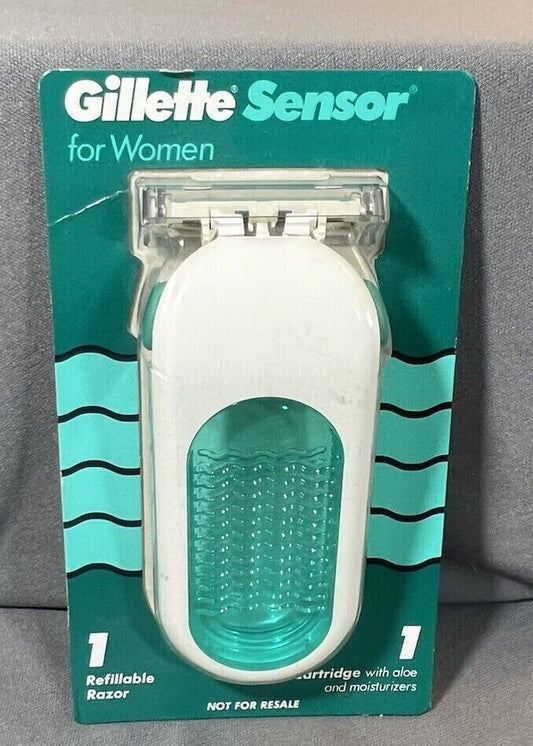 Gillette Sensor for Women 1 Refillable Razor with 1 Cartridge Vintage 1992