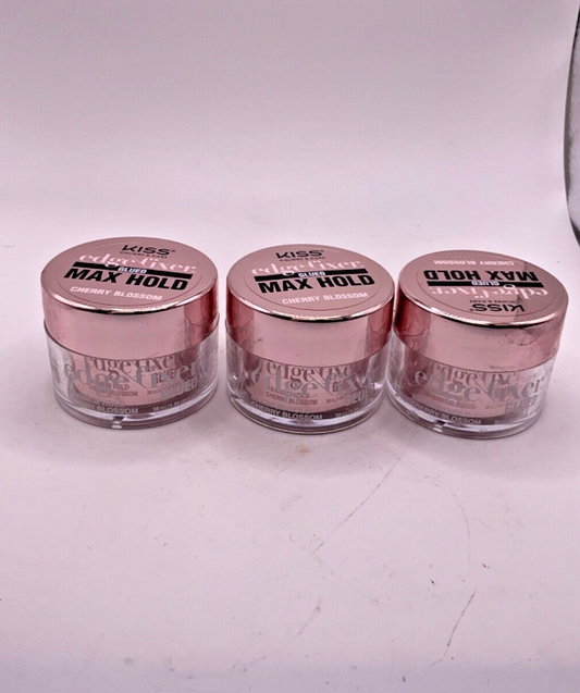 (3) Kiss Edge Fixer Glued Max Hold-Cherry Blossom/1.01 fl oz
