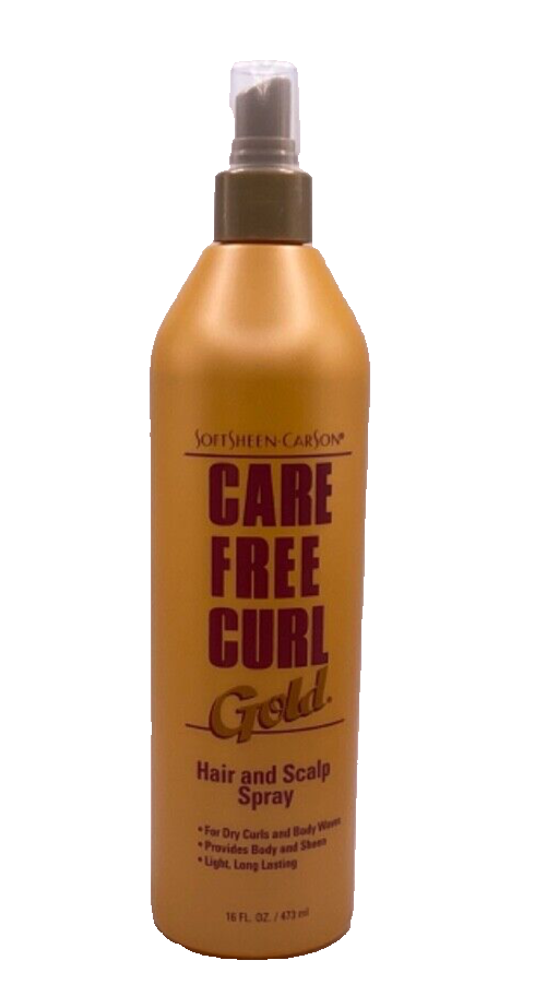 SoftSheen Carson - Care Free Curl Gold Hair and Scalp Spray - 16 oz