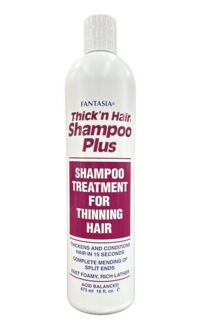 Fantasia Thick'n Hair Shampoo Plus Treatment for Thinning Hair 16 oz