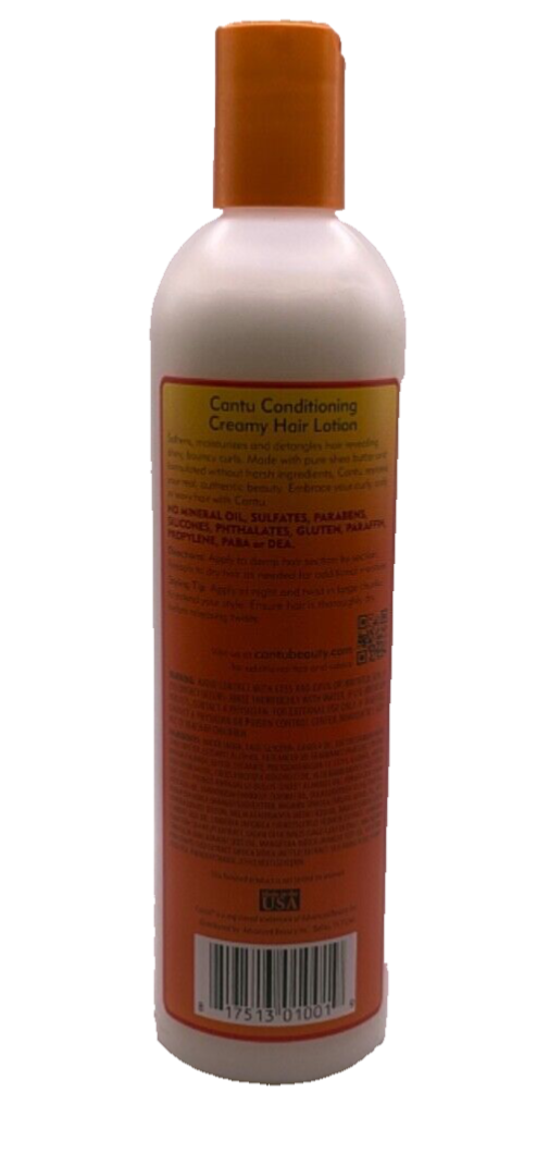 (2 Pack) Cantu Shea Butter for Natural Hair Conditioning Hair Lotion/12 fl oz