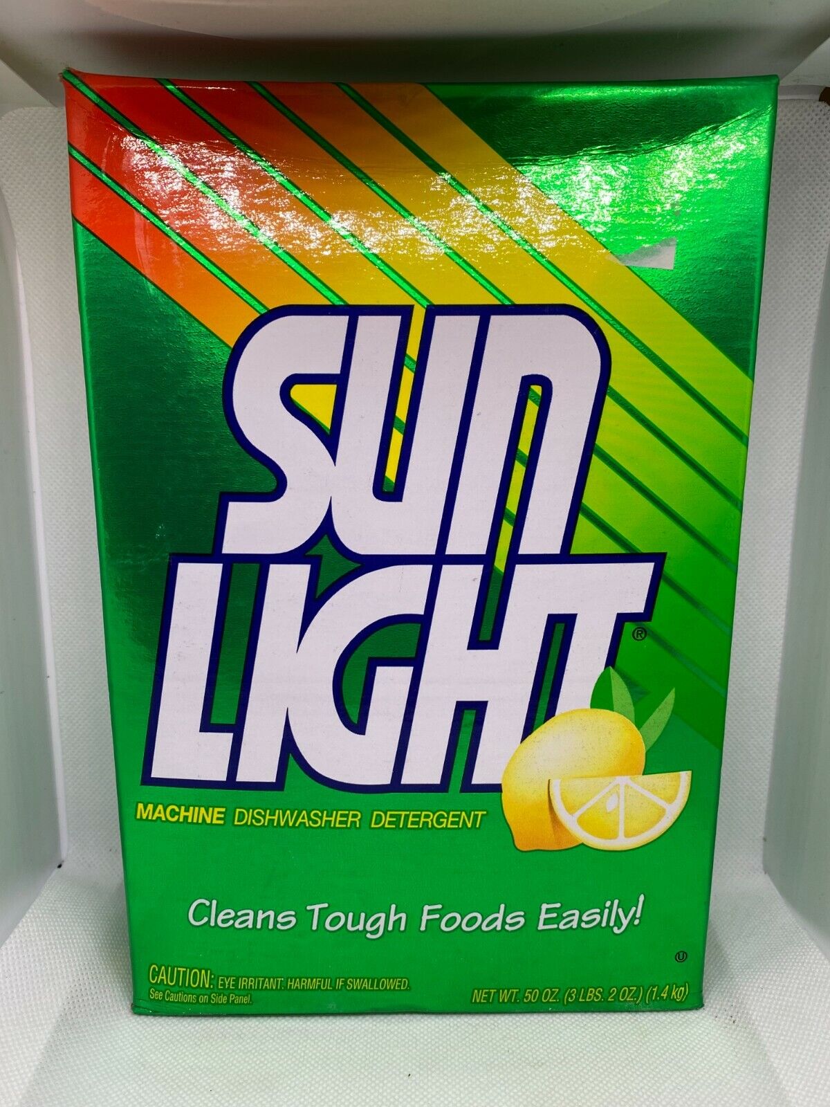 Vintage 1994 Sunlight Machine Dishwasher Detergent 50 OZ - Brand new and full