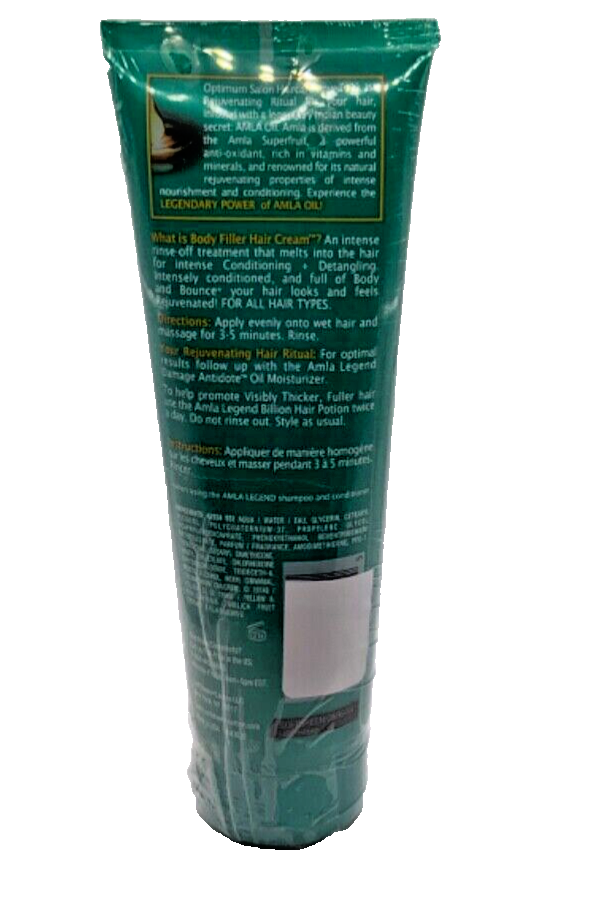 SoftSheen Carson Optimum Amla Legend Body Filler Hair Cream Conditioner 8.5 oz