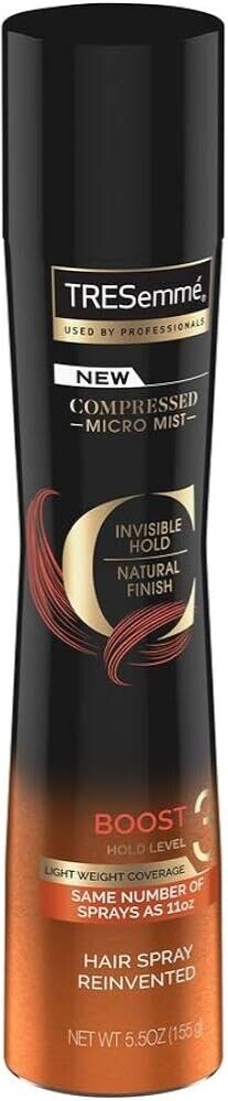 TRESemme Compressed Micro Mist Invisible Hold Level 3 Hold/5.5oz-No Cap!