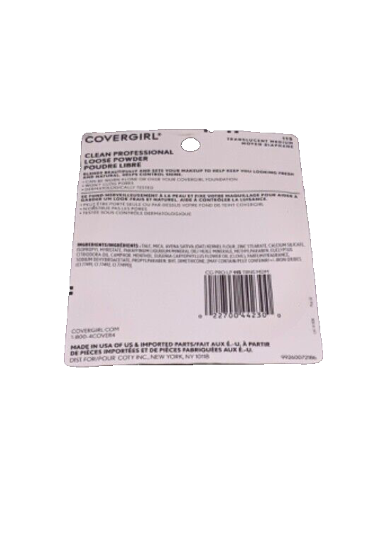 Cover Girl Translucent Medium Clean Professional Loose Powder 0.7 FL Oz/20g #115