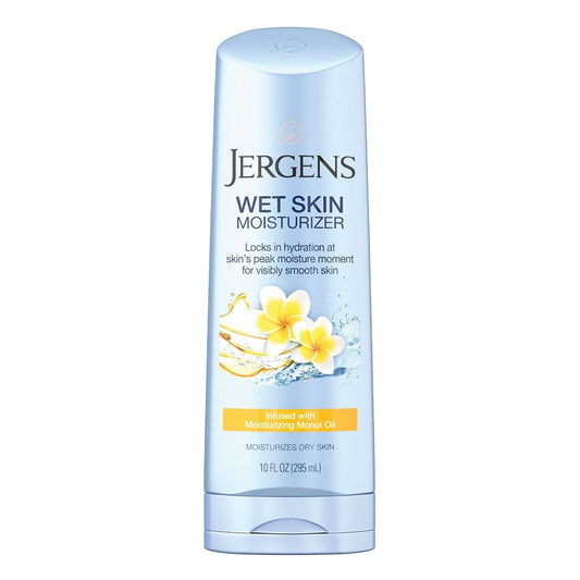 (1) Jergens Wet Skin Moisturizer w/Nourishing Monoi Oil 10 fl oz