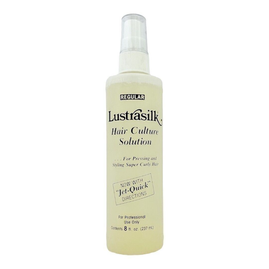 Vintage Lustrasilk Hair Culture Solution for Pressing Styling Curly Hair 8 fl oz