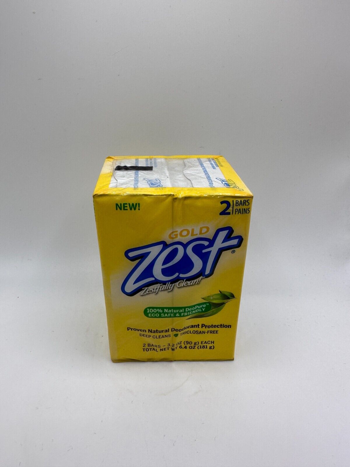 Zest Gold Triclosan Free Moisturizing Deodorant Bar Soap, 2 Bars Per Pack