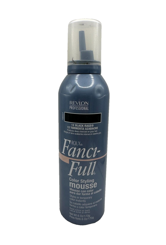 Roux Fanci-Full Color Styling Mousse #12 BLACK RAGE 6oz