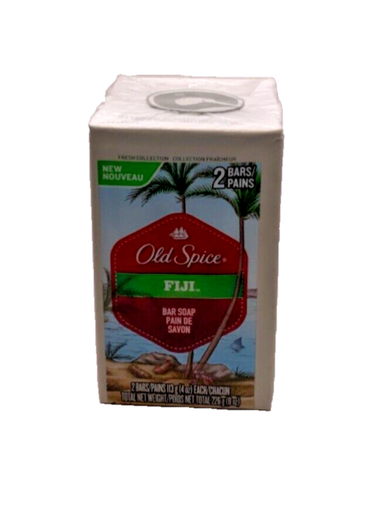 Old Spice Fiji Bar Soap 2 Bars Each 4oz