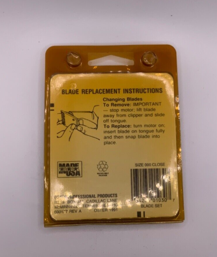 Oster Models "Classic 76," 77/79/88 (Size 000) Very Close 1/100” 0.25mm