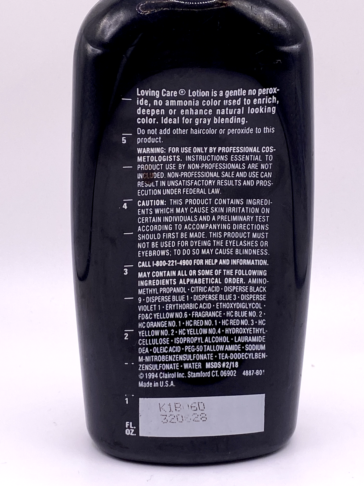 Clairol Loving Care Semi Permanent Color # 79 Dark Brown 6 fl oz