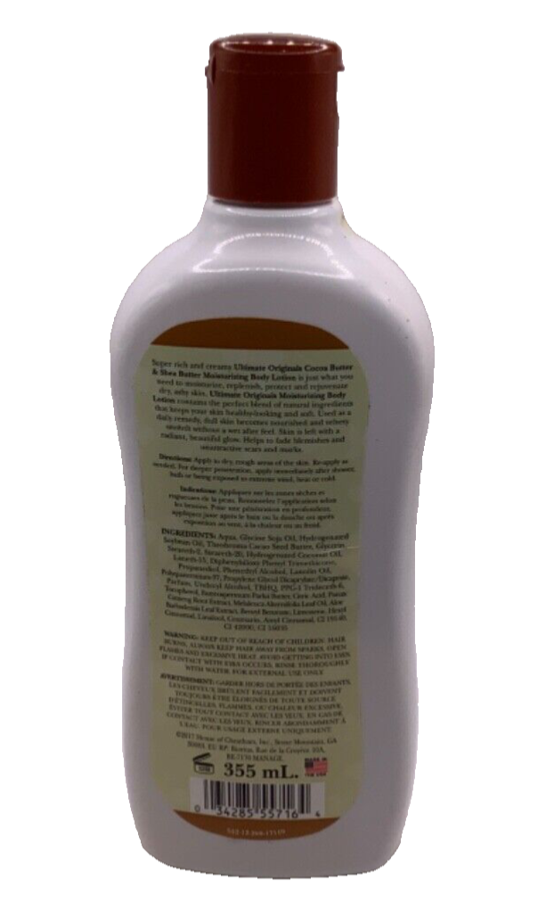 Originals Cocoa & Shea Butter Extra Dry Skin Moisturizing Body Lotion 12oz