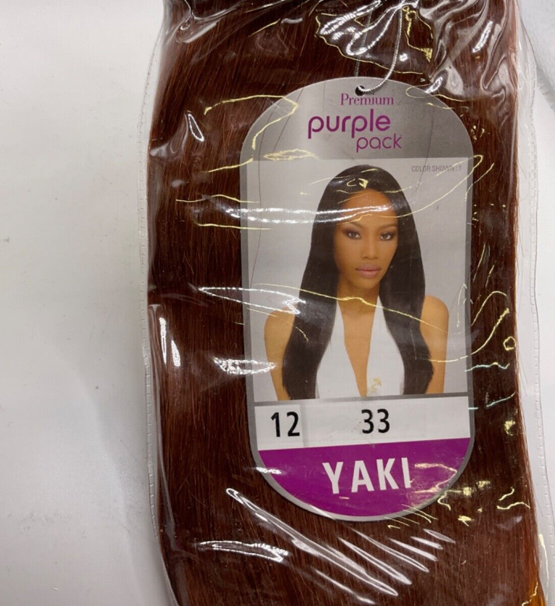 Outre Premium Purple Pack 100% Human Hair Yaki 12 inch Color #33