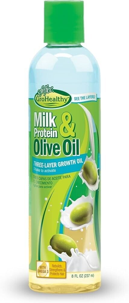 Sofn'Free Milk Protein & Olive Oil Three Layer Growth Oil/8oz