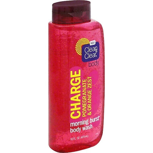 Clean & Clear CHARGE Body Wash, Pomegranate & Orange Zest 16 oz