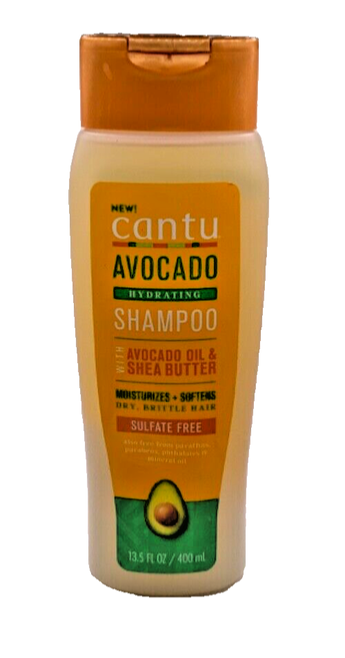 Cantu Avocado Oil + Shea Butter Hydrating Shampoo Sulfate Free 13.5oz