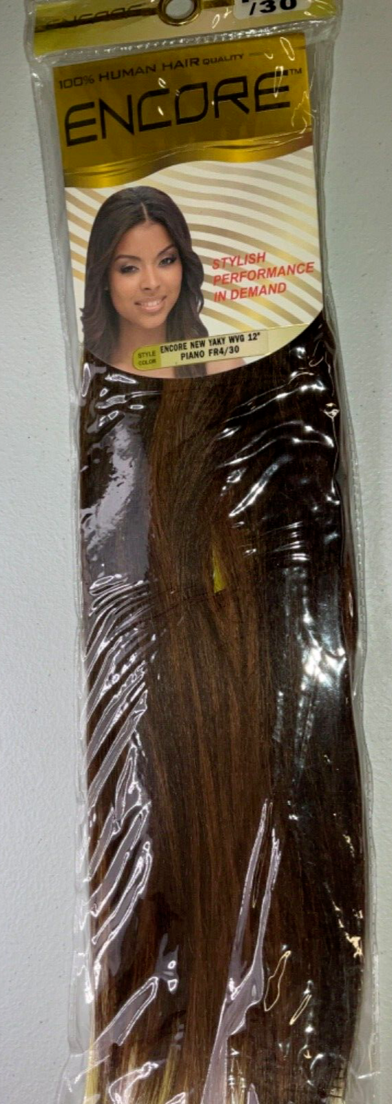 Janet Collection Encore 100% Human Hair New Yaky WV/Color Piano FR 4/30 (12inch)