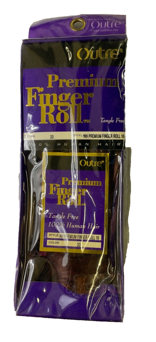 Outre Finger Roll Color 33 Premium Finger Roll 10" 100% Human Hair