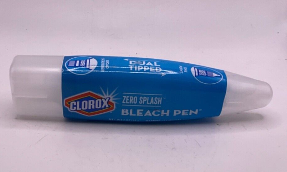 Clorox Zero Splash Bleach Pen Dual Tipped/2 oz NEW