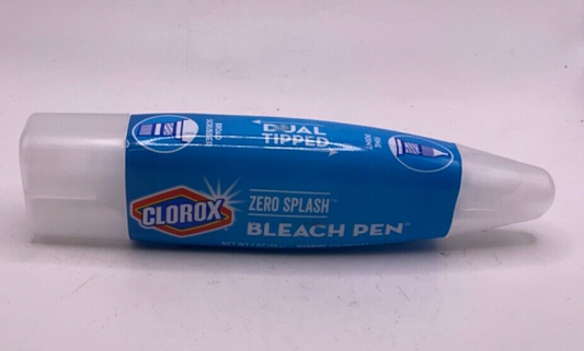 Clorox Zero Splash Bleach Pen Dual Tipped/2 oz NEW